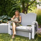 Suncast Adirondack Glider - Dove Grey-Easy assembly, minimal tools required.