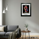 Maurice Richard Photo with Alumni Coin - Framed Print - 27" x 35"-Ready to hang - arrives fully assembled