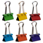 JAM Paper Colourful Binder Clips Assortment - Extra Small - 3/5" (15 mm) - Rainbow Assortment - 180 Pack-Size: Extra Small .6 inch (15mm) | Easily spring back into shape when removed