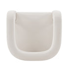 Manhattan Comfort Amirah 28.94" Modern Velvet Upholstered Accent Chair - White - 2 Pack-25.79" L x 23" W x 27.17" H