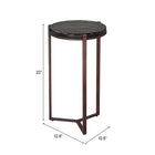 Zuo Daiza Side Table - Bronze-6