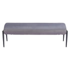 Zuo Glatt Bench - Grey-Soft and smooth velvet fabric
