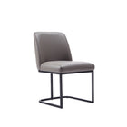 Manhattan Comfort Serena 23.62" Modern Faux Leather Upholstered Dining Chair - Grey-10