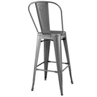 Modway Promenade Metal Bar Side Stool - Gunmetal-Stool Weight Capacity: 331 lb