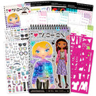 Fashion Angels Fashion Compact Portfolio-WHAT'S INCLUDED - 30 sketch sheets, 4 removable stencil pages, 4+ instructional pages, and 100+ stickers. Designed in the USA. Ages 6+