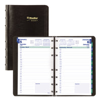 Blueline 2027 MiracleBind Appointment Book Daily Planner with Twin-Wire Binding - 8" x 5" - Black - Bilingual-12-Month: January 2027 to December 2027