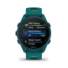 Garmin Forerunner 170 Music Smartwatch - Teal Green with Teal Green/Citron Band-Get personalized training plans now featuring run-walk intervals that dynamically adapt after every session based on your performance and recovery