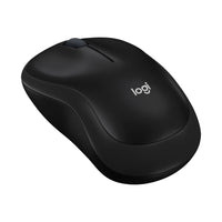 Logitech M185 Wireless Mouse - Black-Compact Mouse: With a comfortable and contoured shape, this Logitech ambidextrous wireless mouse feels great in either right or left hand and is far superior to a touchpad
