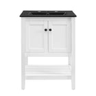 Modway Prestige 24" Bathroom Vanity - White/Black-Modern Bathroom Vanity