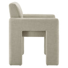 Modway Daven Fabric Upholstered Dining Chair - Linen-Integrated Non-Marking Floor Glides