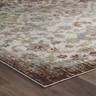 Modway Success Kaede Distressed Vintage Floral Moroccan Trellis Area Rug - 5 ft W x 8 ft L - Multicolored-Gripping Rubber Underside