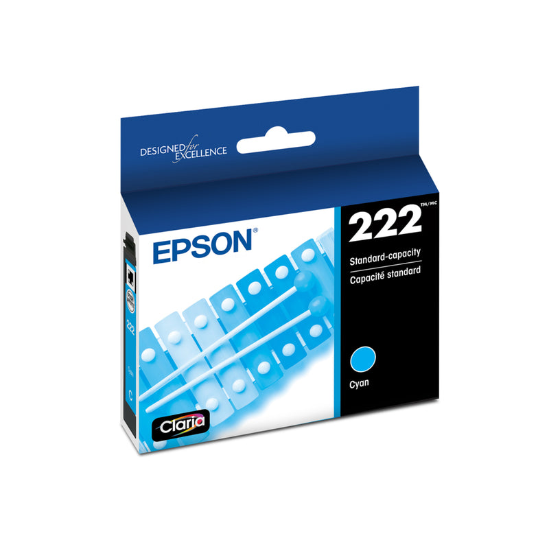 Epson T222 Ink Cartridge - Standard Capacity - Cyan | staples.ca
