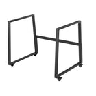 Rocelco Floor Stand with Casters for DADR40 and DADR46 - Black-HEAVY DUTY STANDING DESK FLOOR STAND: Converts your DADR-40 or DADR-46 desk riser into a full mobile sit to stand workstation (desk risers sold separately)