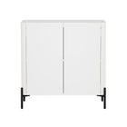 Manhattan Comfort Abbey 31.5" Modern Accent Cabinet - White-Modern Accent Cabinet for Dining Room, Living Room, and Bedroom Usage
