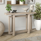 Hudson&Canal Breslow 44"W Console Table - Alder White-Finished in wood-look alder white