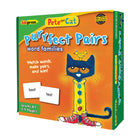 Edupress Pete the Cat Purrfect Pairs Game: Word Families-Players take turns drawing from the deck of word cards and matching them with the cards in front of them.