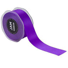 JAM Paper Double Faced Satin Ribbon - 1 1/2" W x 25 yd. - Purple-Colour: Purple