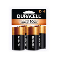 Duracell Coppertop D Batteries - 4 Pack-LONG-LASTING BATTERIES DESIGNED FOR DEPENDABILITY: Duracell Coppertop alkaline batteries deliver the lasting power and performance you can count on for electronic devices throughout the home or on-the-go