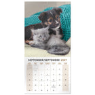 Mead 2027 Decorative Wall Calendar - 12" x 12" - Paw Pals - Bilingual-Covers a 16 month calendar period to support long term planning needs