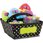 Teacher Created Resources Storage Caddy - 9" x 9" x 6" - Chalkboard Brights - 2 Pack-Easy-to-clean, non-porous surface can be wiped down with disinfectant