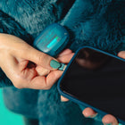 JLab Go Pop True Wireless Earbuds with Active Noise Cancelling - Transparent Teal-Connect to multiple devices with Bluetooth Multipoint