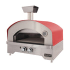 Kucht Napoli Outdoor Portable Propane Pizza Oven - Red-All Weather Cover Included