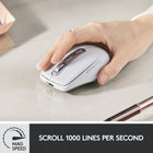Logitech MX Anywhere 3 Compact Performance Wireless Mouse - Pale Gray-Low-profile design contoured for your hand, with ultra-soft silicone side grips. Built to withstand the bumps and drops of mobile work