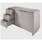 Manhattan Comfort Granville 55.04" Modern Sideboard - Light Grey-Open Contemporary Mop Base Side Legs. Adding Seamless Fashion Design and Durability