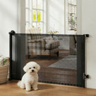 PawHut Retractable Dog Gate - Extends to 55" W-No bottom bar eliminates tripping hazards, ensuring safer passage for everyone
