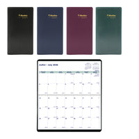 Blueline 2027 18-Month Monthly Pocket Planner with Stitched Binding - 6-1/2" x 3-1/2" - Assorted - Bilingual-18-Month: July 2026 to December 2027