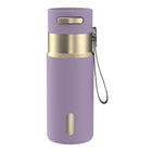 Contigo AutoSeal Insulated Stainless Steel Water Bottle with Carrying Strap - 16 oz (473 ml)-Autoseal lid: Press to sip, then release to seal