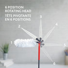 Vileda Flex & Catch Heavy Duty Dusting Kit-Customizable swivel head allows you to change angles to dust every nook and cranny