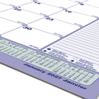 Blueline 2027 Monthly Desk Pad Calendar - 11" x 8-1/2" - Bilingual-Reinforced chipboard backer