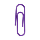 JAM Paper Colourful Standard Paper Clips - 1"- Purple - 100 Pack-Quantity: 100 per Box | Packed in a reusable clear box to keep your desktop or your desk drawer organized