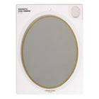 U Brands Magnetic Oval Mirror - Gold-9" L x 7" W locker mirror