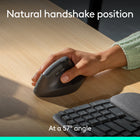 Logitech Wave Keys and Lift Vertical Ergonomic Wireless Keyboard and Mouse Combo - Graphite-57° of sooooothe: Lift’s vertical shape takes the pressure off your wrist, and promotes a more natural posture in the forearm for day-long comfort and productivity. Alt for transcreation: ‘optimal 57° vertical angle’