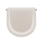 Manhattan Comfort Lia 24.8" Modern Chenille Upholstered Dining Armchair - Cream - Set of 2-23.23" L x 20" W x 31.89" H