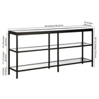Hudson&Canal Alexis 64"W Console Table - Blackened Bronze-9