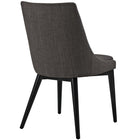 Modway Viscount Fabric Dining Side Chair - Brown - 2 Pack-Non-Marking Foot Caps