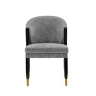 Manhattan Comfort Ola 21.46" Modern Chenille Upholstered Dining Chair - Grey-Modern Dining Chair for Dining Room and Task Chair Usage
