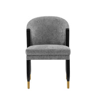 Manhattan Comfort Ola 21.46" Modern Chenille Upholstered Dining Chair - Grey-Modern Dining Chair for Dining Room and Task Chair Usage