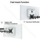 ShoppingAll Fully Adjustable Dual Monitor and Laptop Mount Stand-Fully adjustable desk mount can be fixed by C-clamp (max thickness 2.6") OR grommet installation (max thickness 2.4") on any working surface