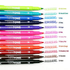 Tombow Twintone, Bright, 12/Pack-Quicker drying time than gel pens