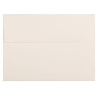 JAM Paper A7 Strathmore Invitation Envelopes - 5.25" x 7.25" - Natural White Linen - 50 Pack (82011I)-Natural White Linen Paper Envelopes