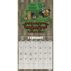 DateWorks 2026 16-Month Mini Wall Calendar - 7" x 7" - Minecraft - English-Entertainment