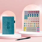Wamaco Pineapple Planning Essestial Collection - Teal Undated Planner, Stickers, Pen-Professional – Our Planner Essentials Collection adds a beautiful touch to all its uses. The ball point pen writes smoothly and the stickers helps to draw attention to important days and commitments.
