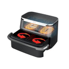 Ninja Foodi DualZone FlexBasket Air Fryer with 7-qt MegaZone-DualZone technology: eliminate back-to-back cooking. Cook 2 foods 2 ways with smart finish or sync settings across both zones with match cook for full 7 qt capacity.