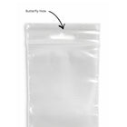 KL Rubber Resealable Polyethylene Bag With Butterfly Hang Hole - 2 Mil - 3" x 10” - 1000 Pack-Approved for direct food contact — ideal for meats, produce, and dry goods