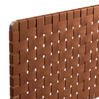 Modway Sparta Weave Wall-Mount Vegan Leather Queen Headboard - Walnut Brown-French Wood Cleat