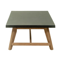 Zuo Dert Coffee Table - Grey-Faux Concrete Duralcrete rectangular shape tabletop